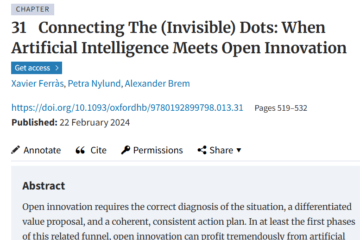 Connecting The (Invisible) Dots: When Artificial Intelligence Meets Open Innovation