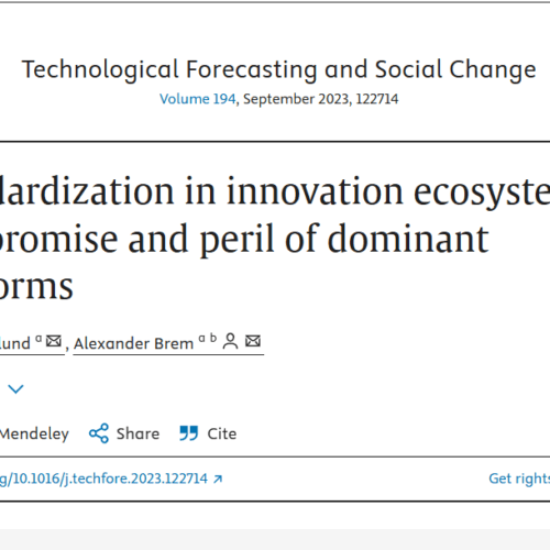 Standardization in innovation ecosystems: The promise and peril of dominant platforms