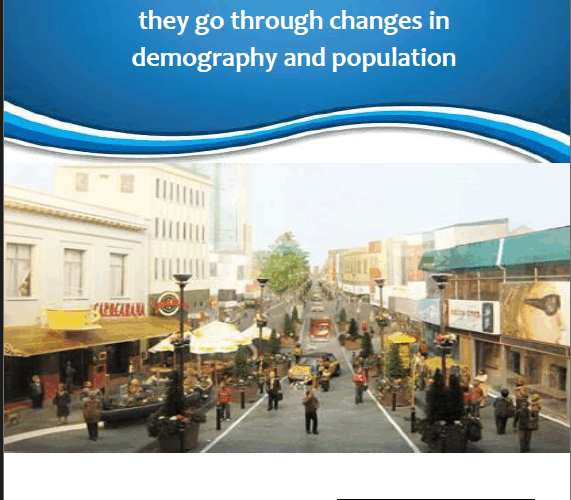 Urban and social development: the transformation of cities as they go through changes in demography and population